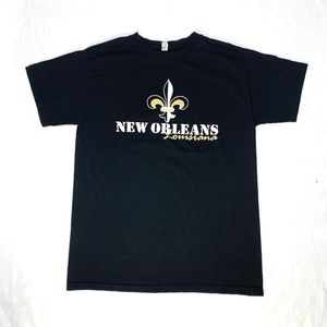 New Orleans Louisiana Black T-Shirt Size M